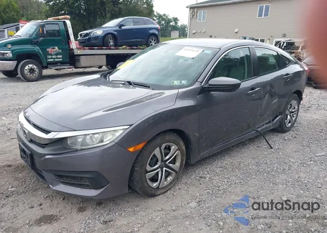 2017 Honda Civic Lx из США, поврежденный, VIN 19XFC2F5XHE209782